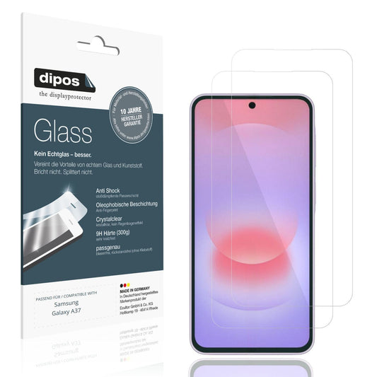 2x 9H Schutzfolie für Samsung Galaxy A37 Panzerfol (1)