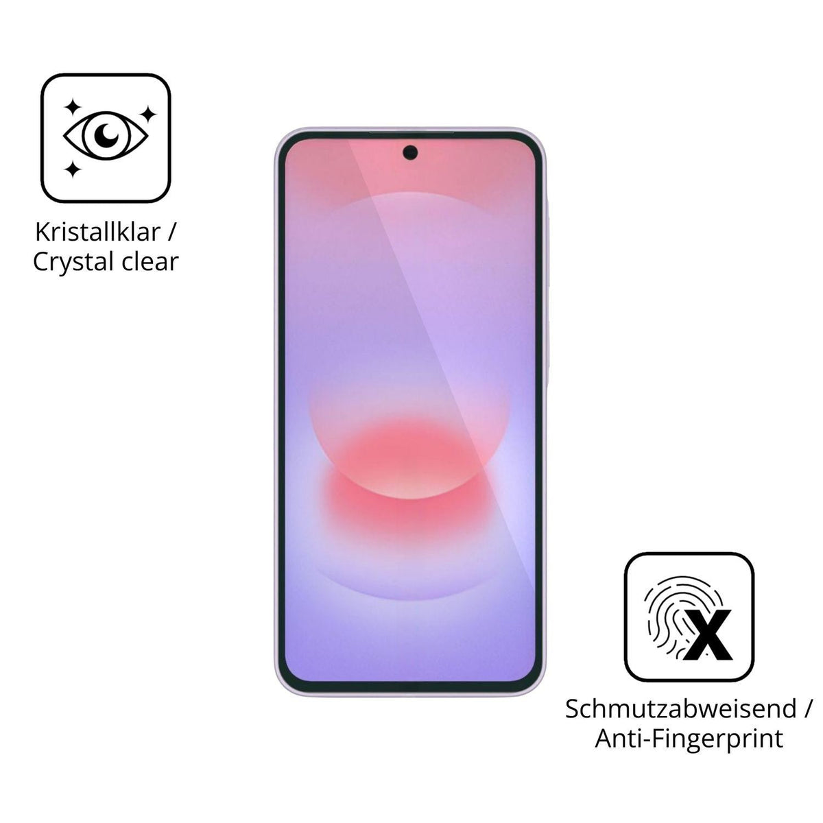 2x 9H Schutzfolie für Samsung Galaxy A37 Panzerfol (5)