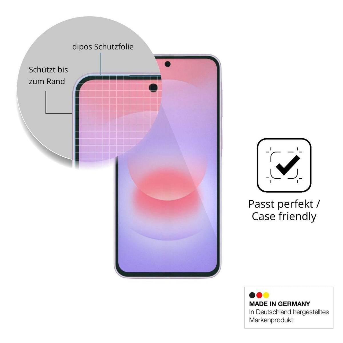 2x 9H Schutzfolie für Samsung Galaxy A37 Panzerfol (6)