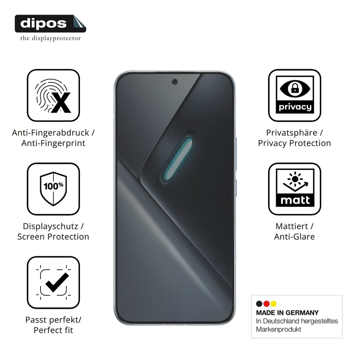 Blickschutzfolie für Poco X8 Pro Max matt Schutzfo (5)