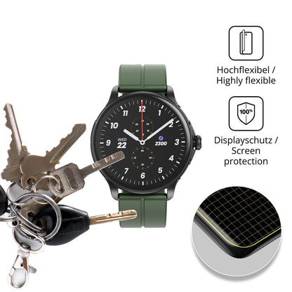 2x Full Cover Schutzfolie matt für HMD Watch X1 (3)