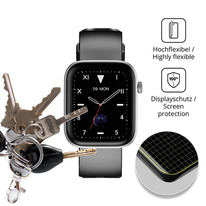2x 3D Full Cover Schutzfolie für HMD Watch P1 1.83 (3)