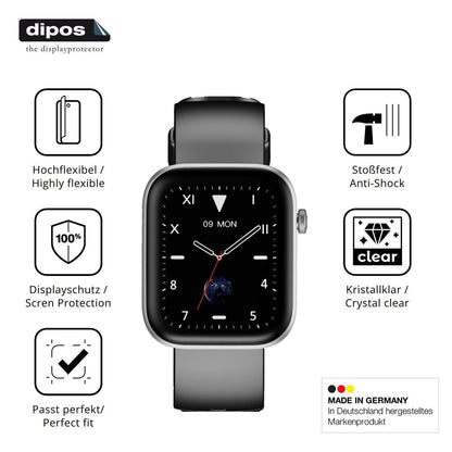 2x 3D Full Cover Schutzfolie für HMD Watch P1 1.83 (7)