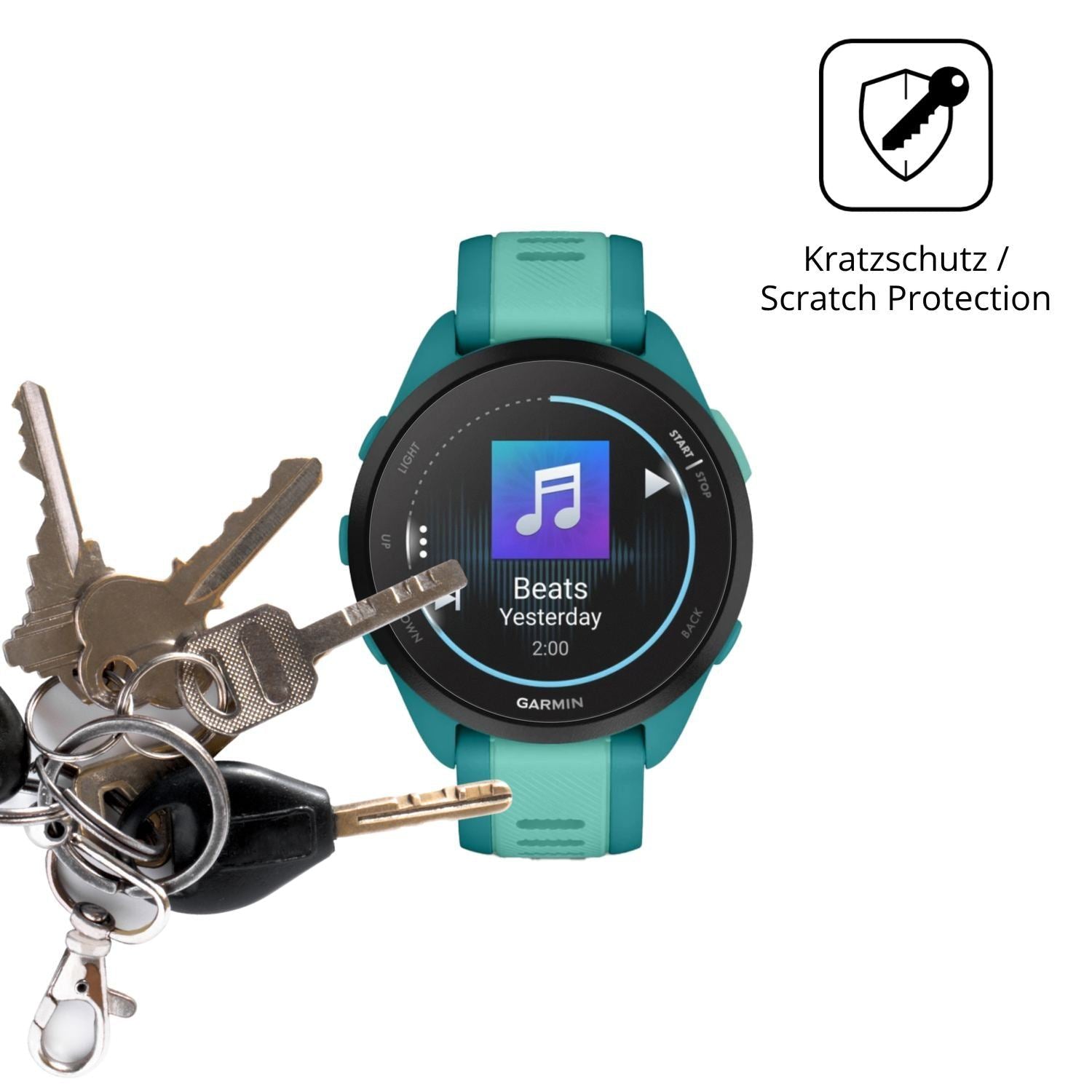 6x Schutzfolie matt für Garmin Forerunner 165 Musi (4)
