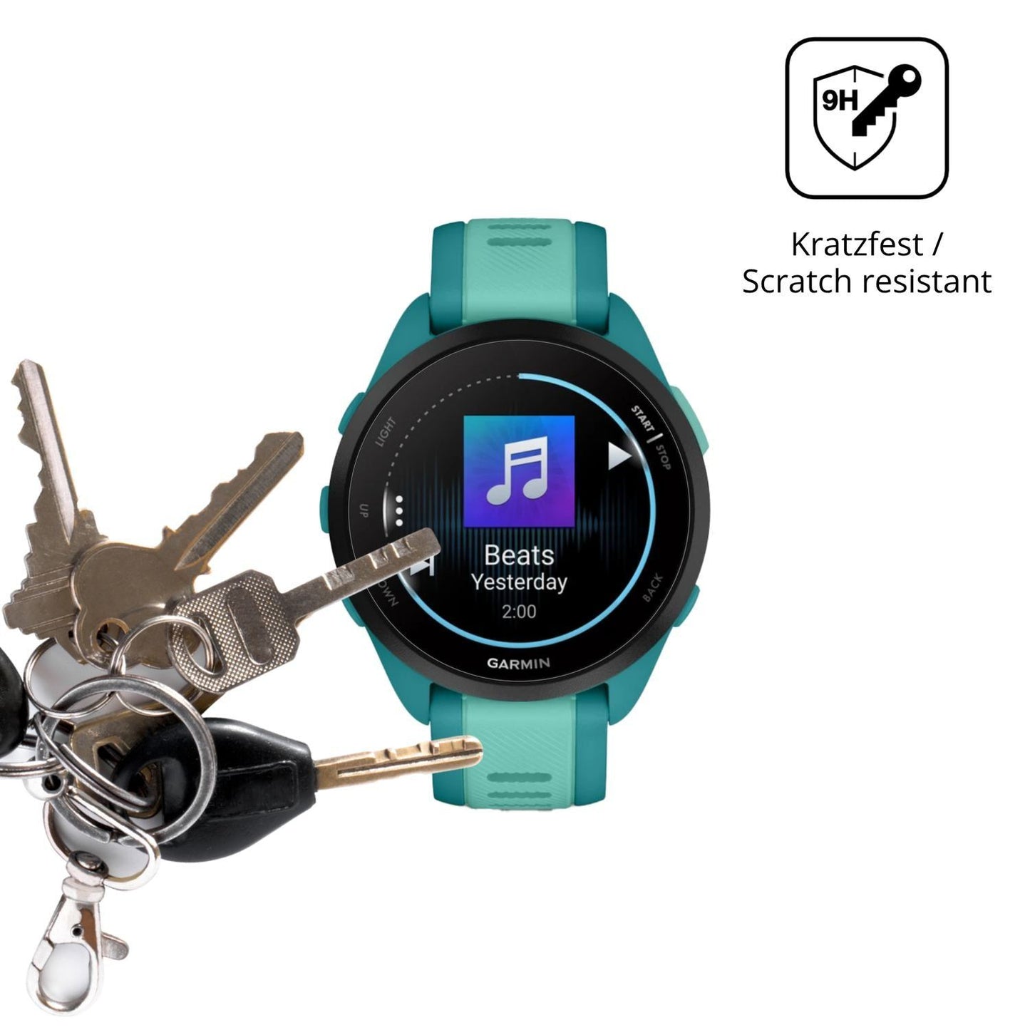 2x 9H Schutzfolie für Garmin Forerunner 165 Music  (3)