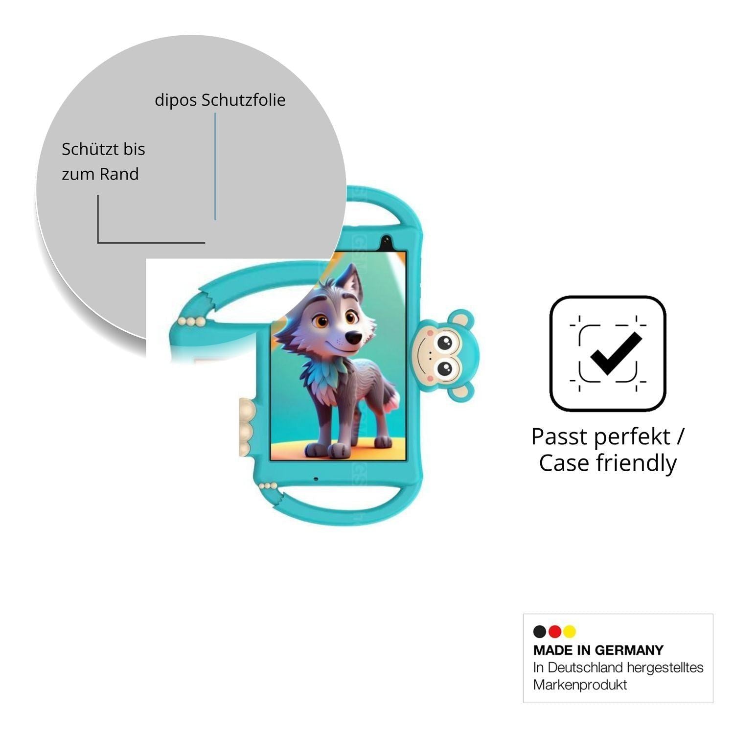 2x 9H Schutzfolie matt für Logicom Logikids Buddy  (6)