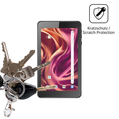 2x Schutzfolie matt für Logicom Tab 76 Display-Sch (4)