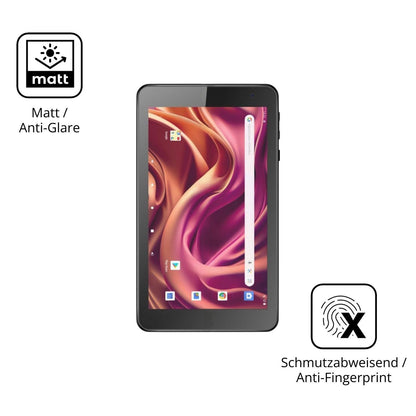 2x Schutzfolie matt für Logicom Tab 76 Display-Sch (5)