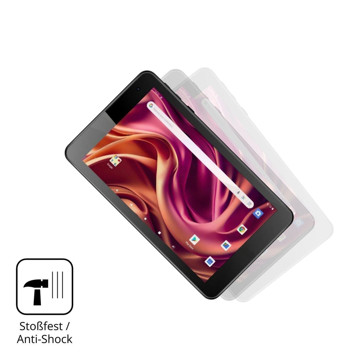 2x 9H Schutzfolie für Logicom Tab 76 Panzerfolie (4)