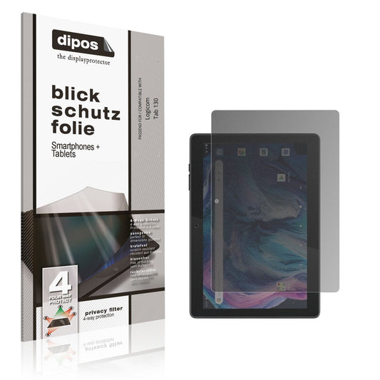 Blickschutzfolie für Logicom Tab 130 matt Schutzfo (1)
