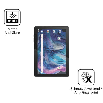 2x 9H Schutzfolie matt für Logicom Tab 130 Panzerf (5)