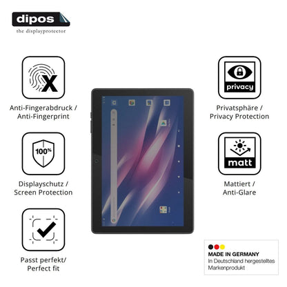 Blickschutzfolie für Logicom Tab Link 4G 104 matt  (5)