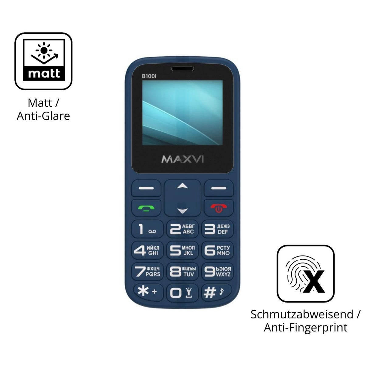 2x 9H Schutzfolie matt für Logicom Tab Link 4G 104 (5)