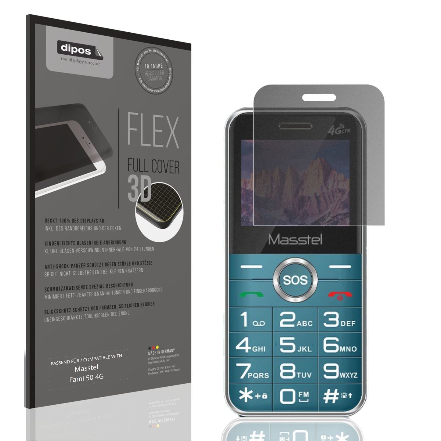 Full Cover Privacy Blickschutzfolie für Masstel Fa (1)