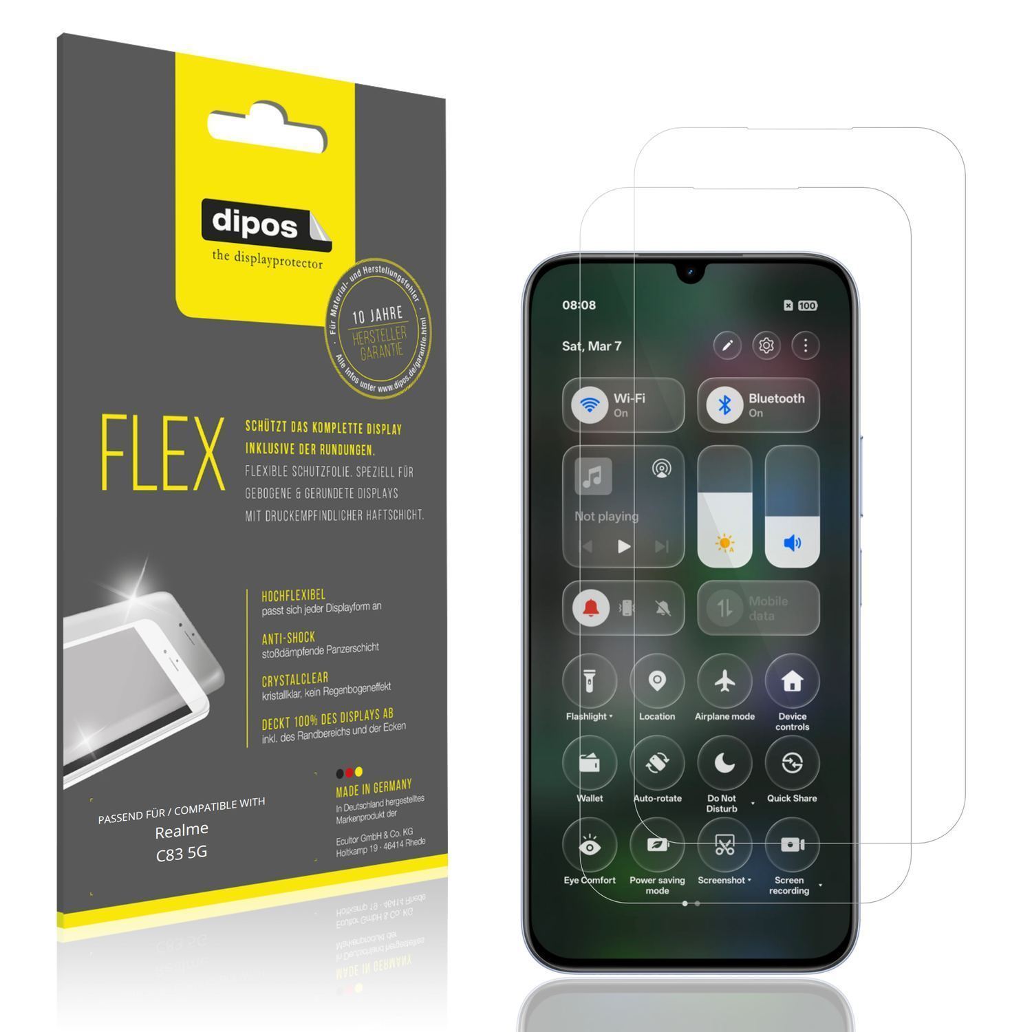 2x 3D Full Cover Schutzfolie für Realme C83 5G (1)