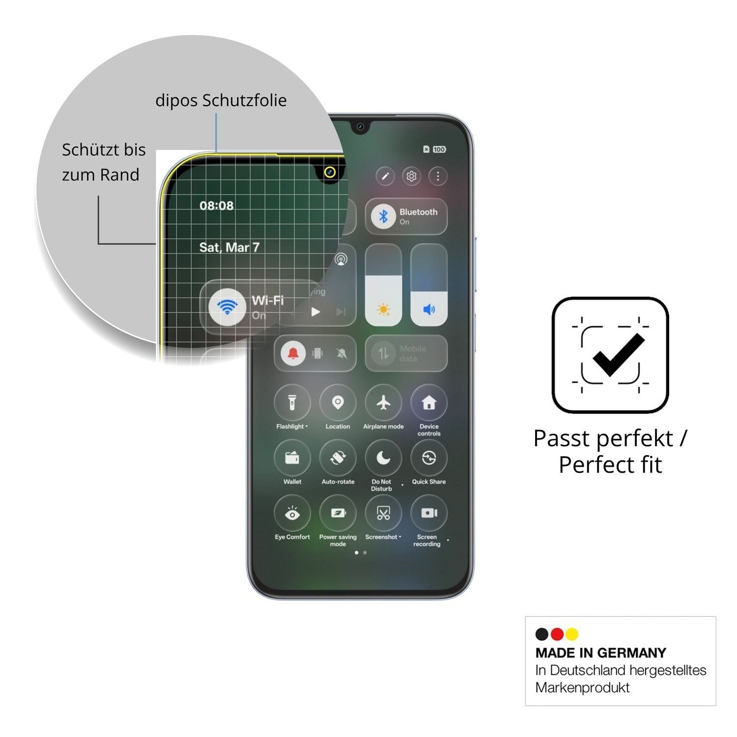 2x Full Cover Schutzfolie matt für Realme C83 5G (6)