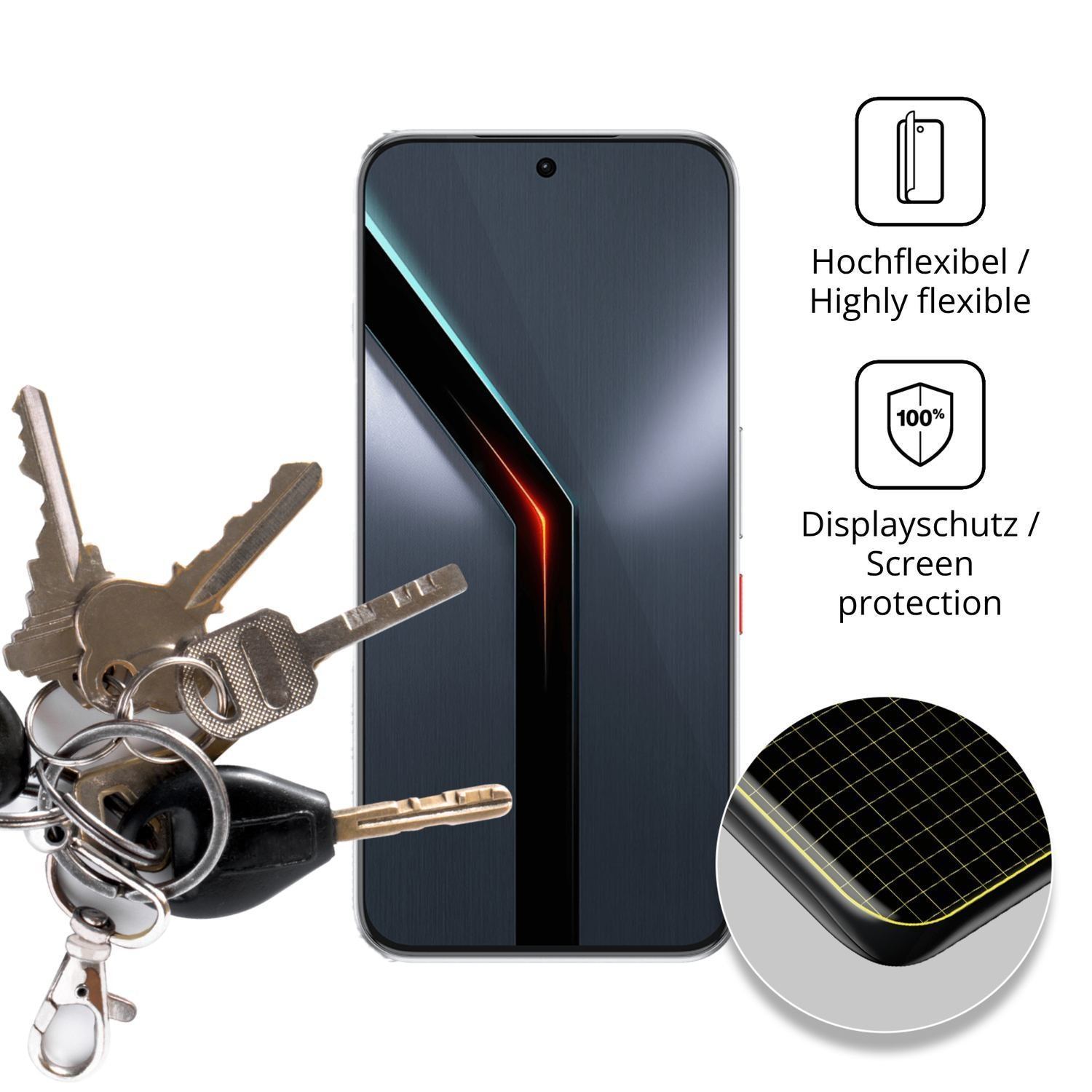 2x 3D Full Cover Schutzfolie für Nubia Neo 5 GT (3)