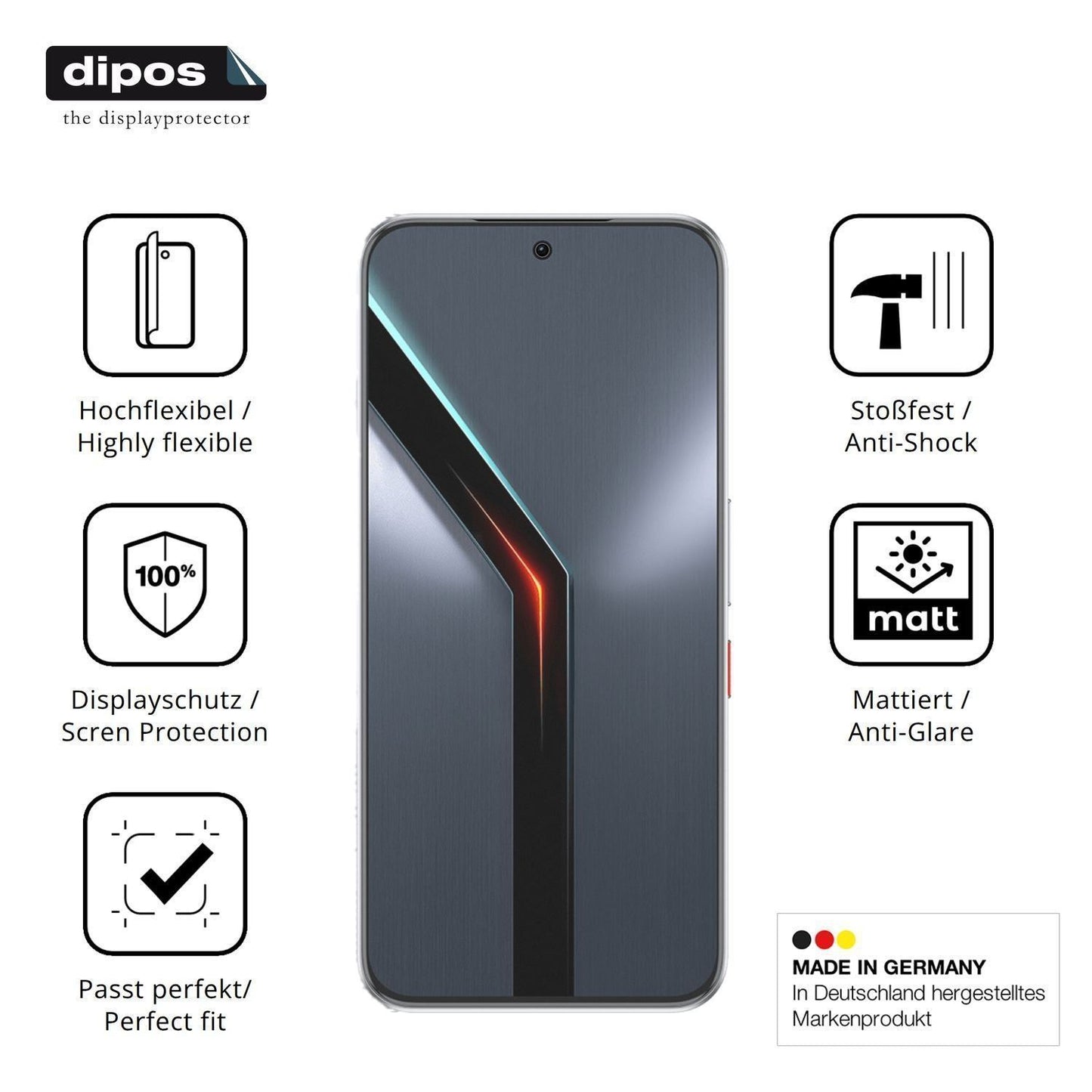 2x Full Cover Schutzfolie matt für Nubia Neo 5 GT (7)