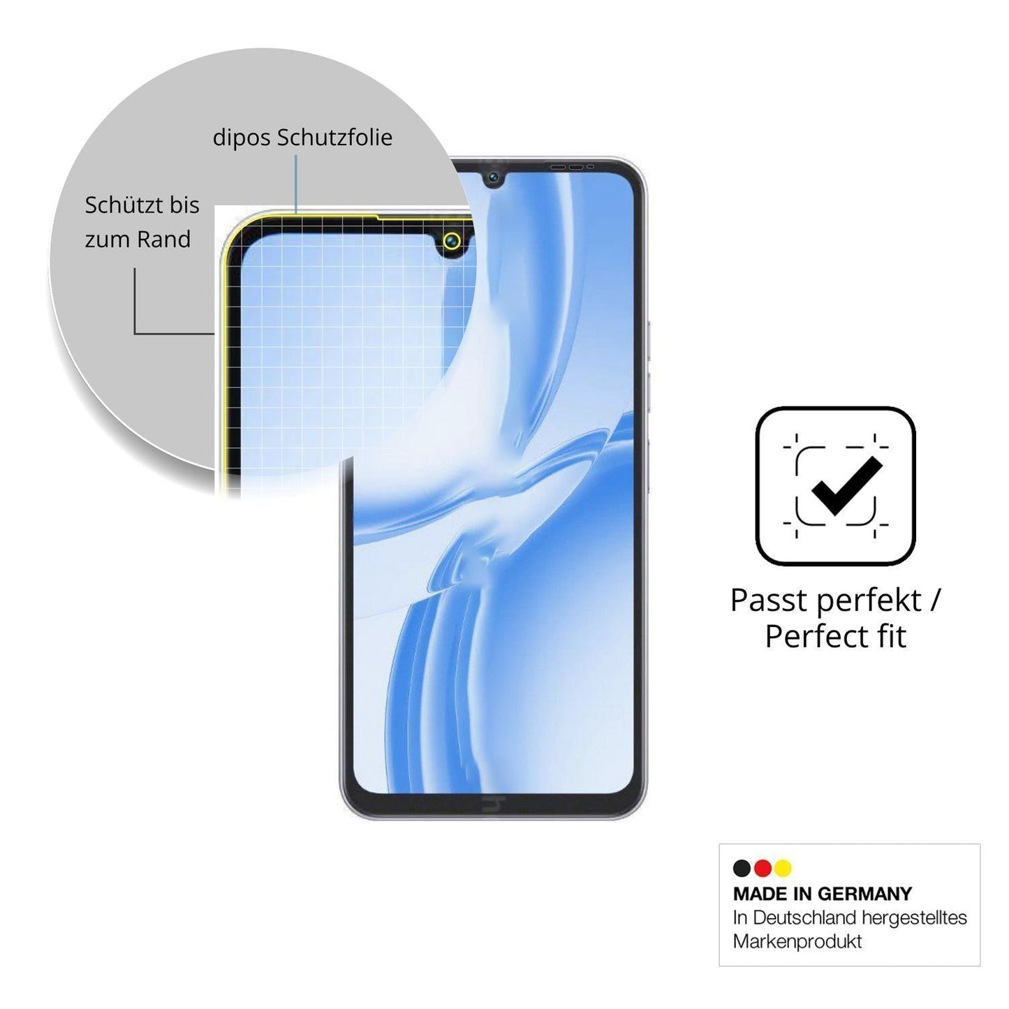 2x Full Cover Schutzfolie matt für Tecno Pop X (6)