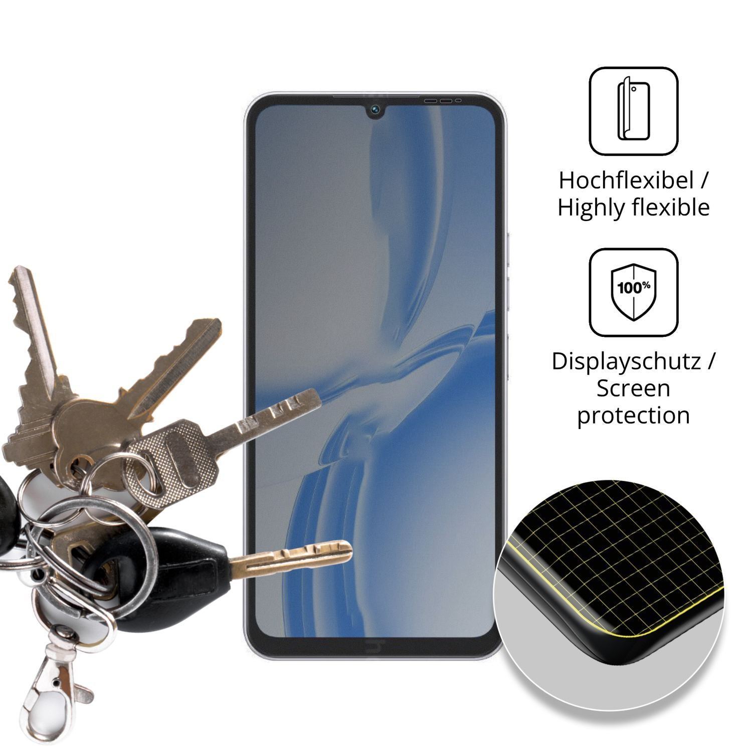 Full Cover Privacy Blickschutzfolie für Tecno Pop  (3)