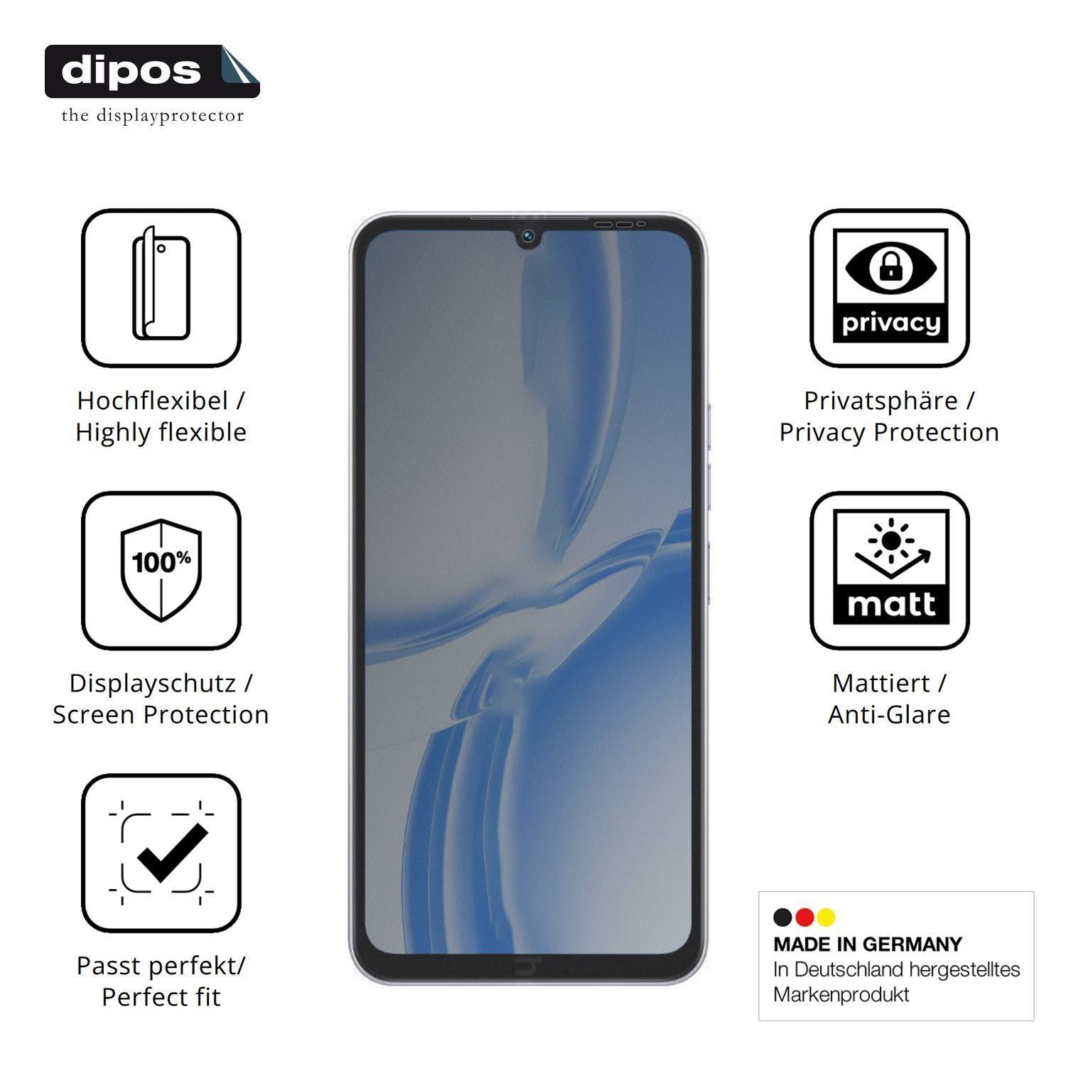 Full Cover Privacy Blickschutzfolie für Tecno Pop  (5)