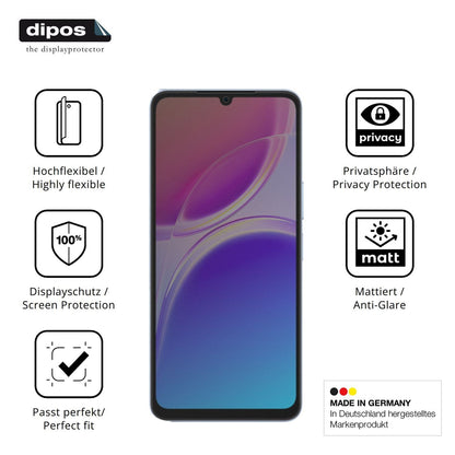Full Cover Privacy Blickschutzfolie für Vivo Y05 (5)