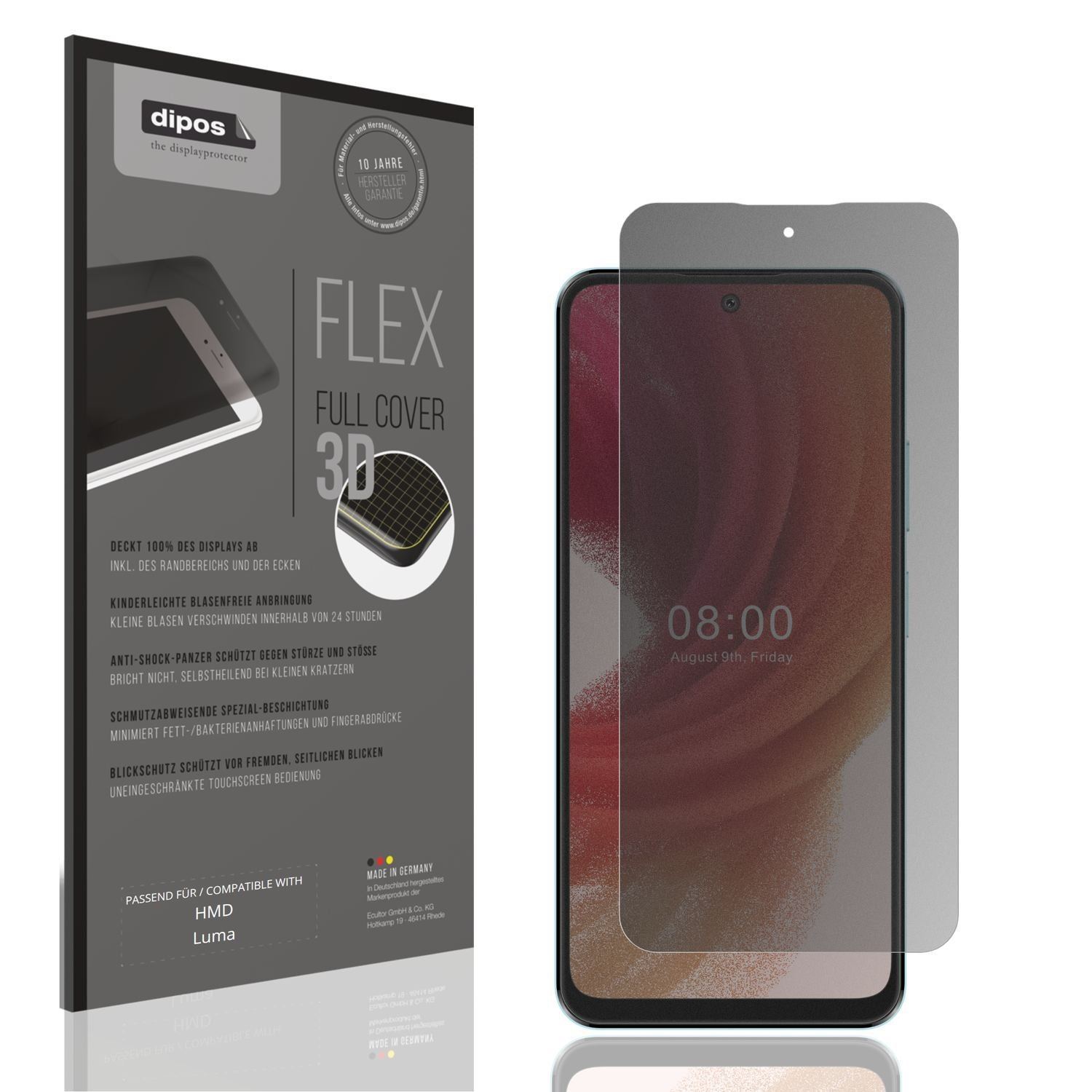 Full Cover Privacy Blickschutzfolie für HMD Luma (1)