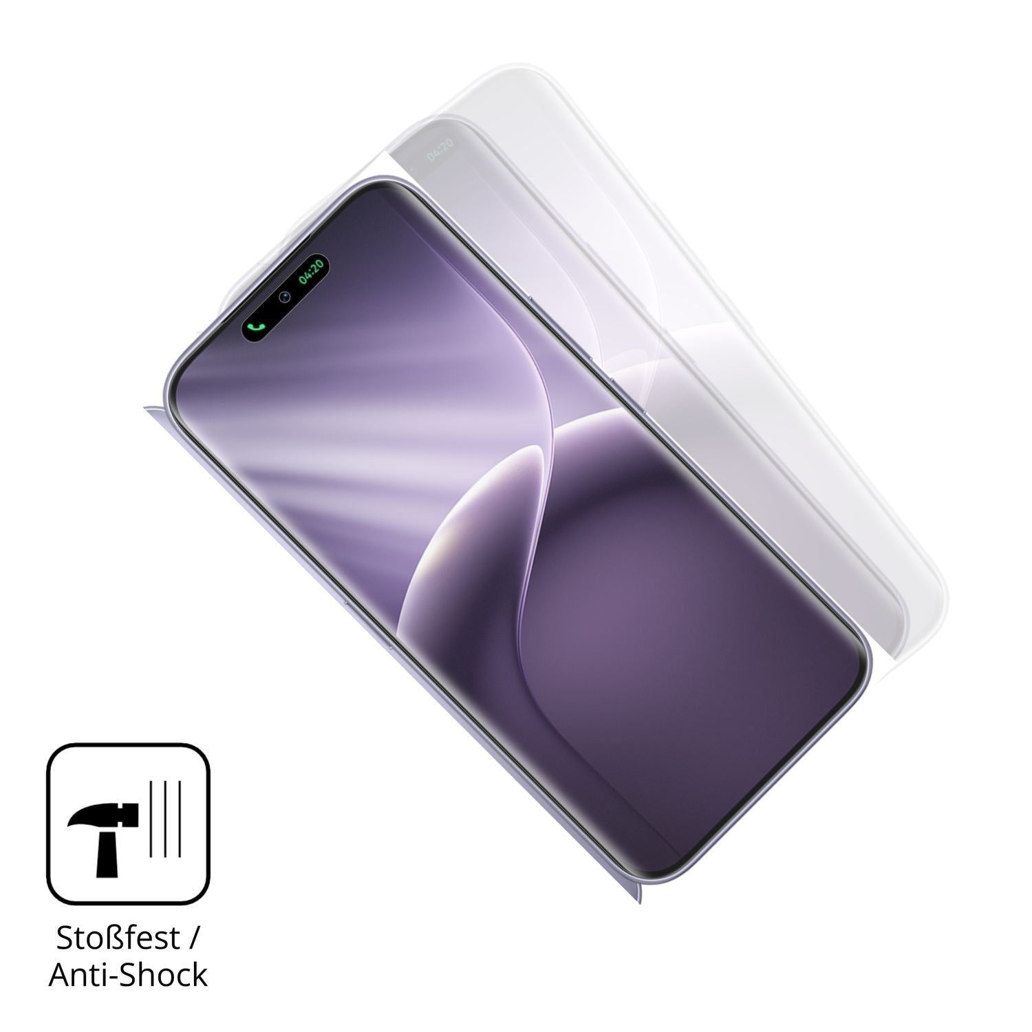 2x Full Cover Schutzfolie matt für Tecno Camon 50  (4)