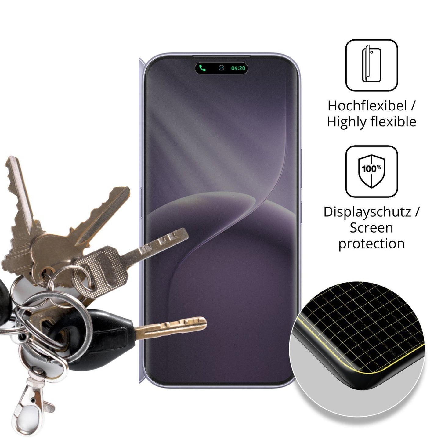 Full Cover Privacy Blickschutzfolie für Tecno Camo (3)