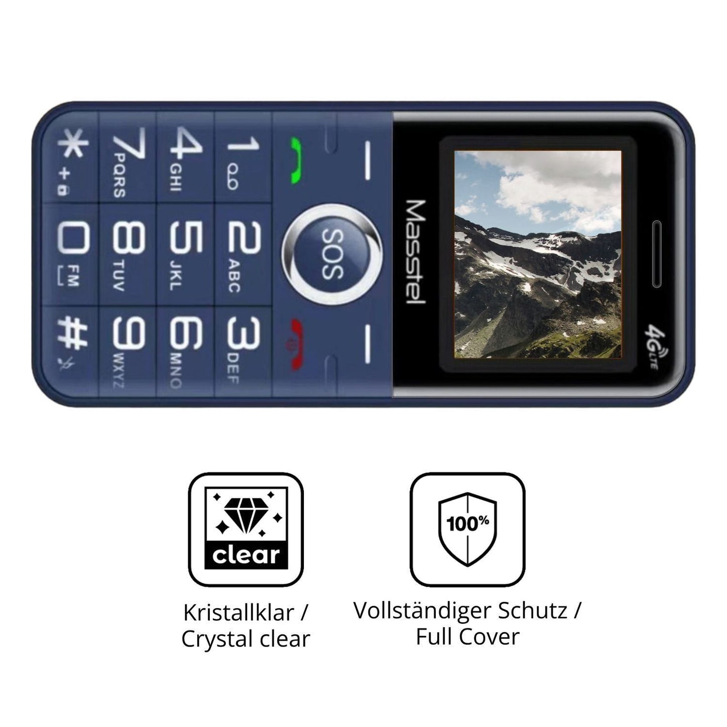 2x 3D Full Cover Schutzfolie für Masstel Fami 8 4G (5)