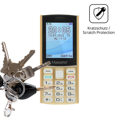 4x Schutzfolie klar für Masstel Lux 20 Display-Sch (4)