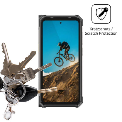4x Schutzfolie klar für Ulefone RugKing 5 Pro Disp (4)