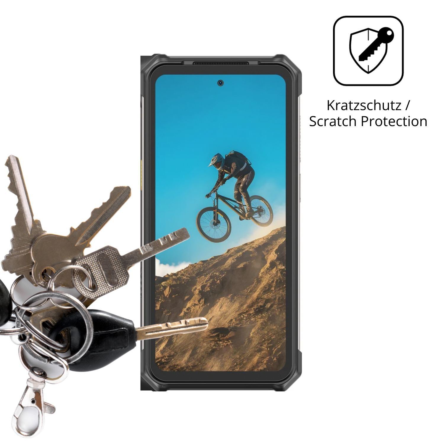 4x Schutzfolie matt für Ulefone RugKing 5 Pro Disp (4)