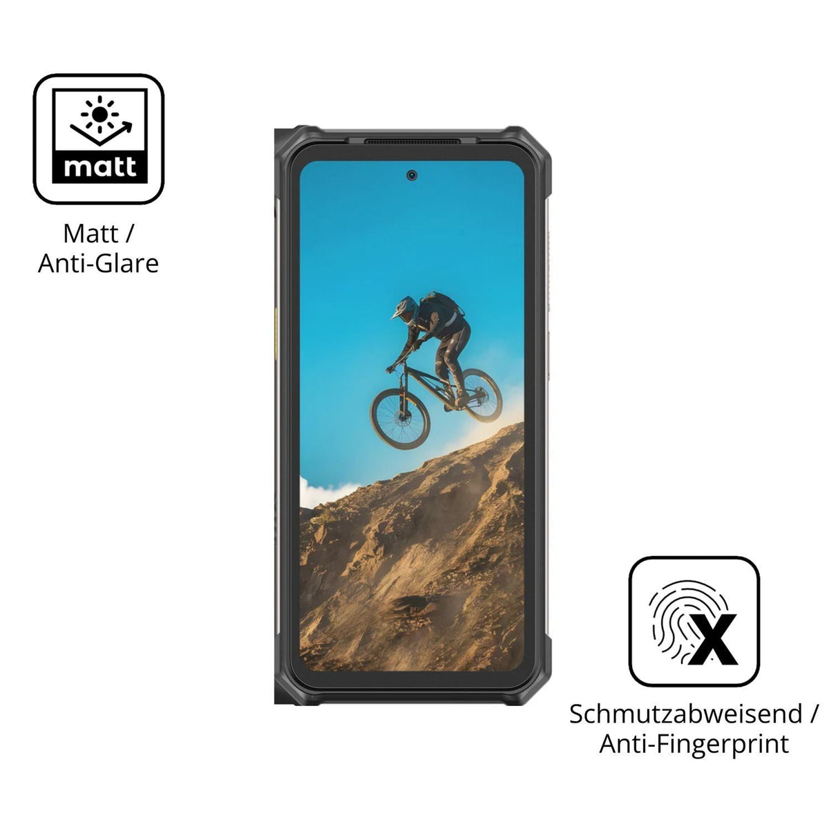 2x 9H Schutzfolie matt für Ulefone RugKing 5 Pro P (5)