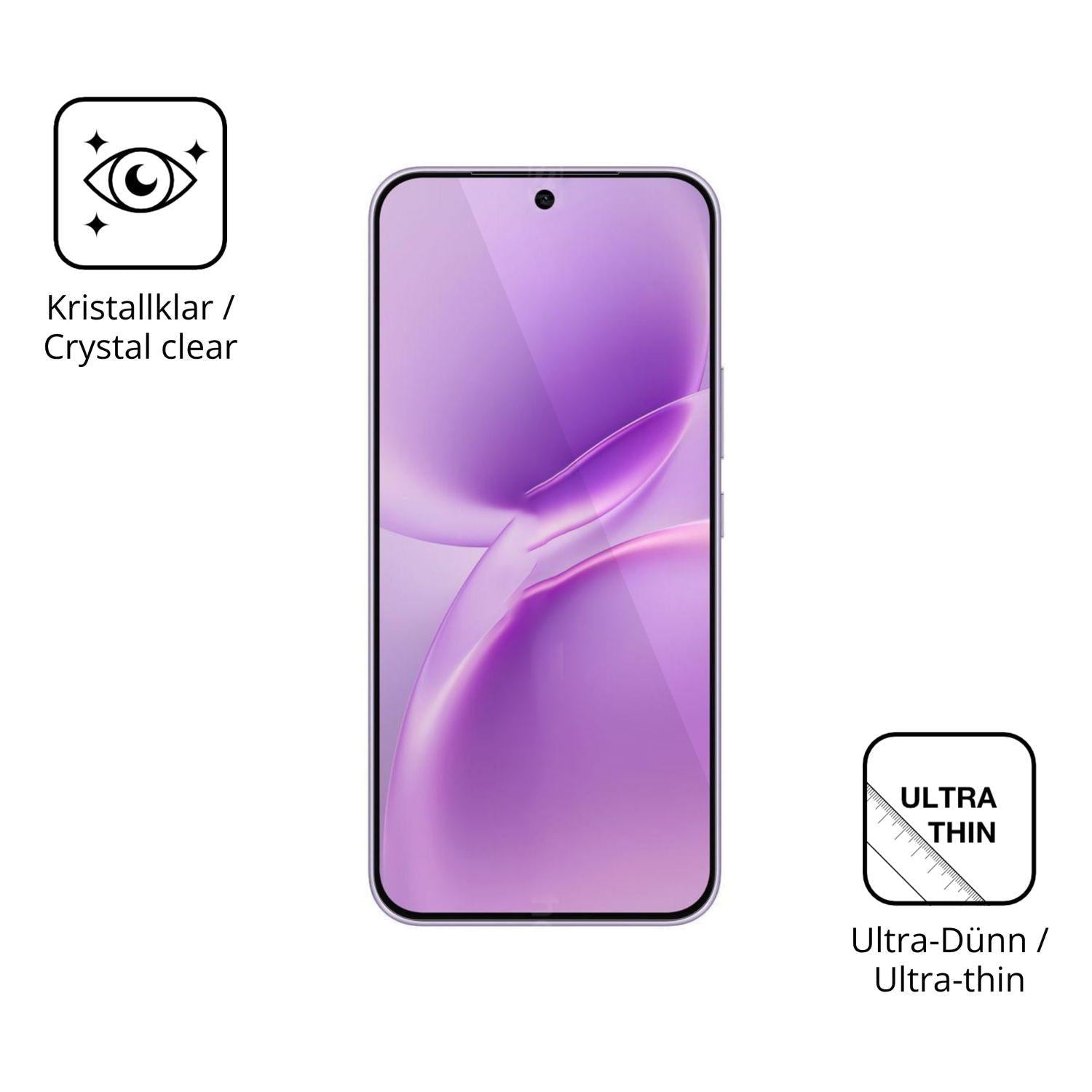 4x Schutzfolie klar für Vivo V70 FE Display-Schutz (5)
