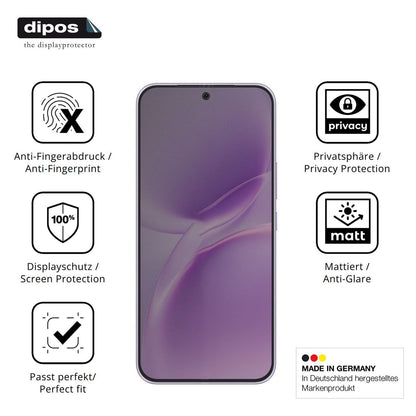 Blickschutzfolie für Vivo V70 FE matt Schutzfolie  (5)