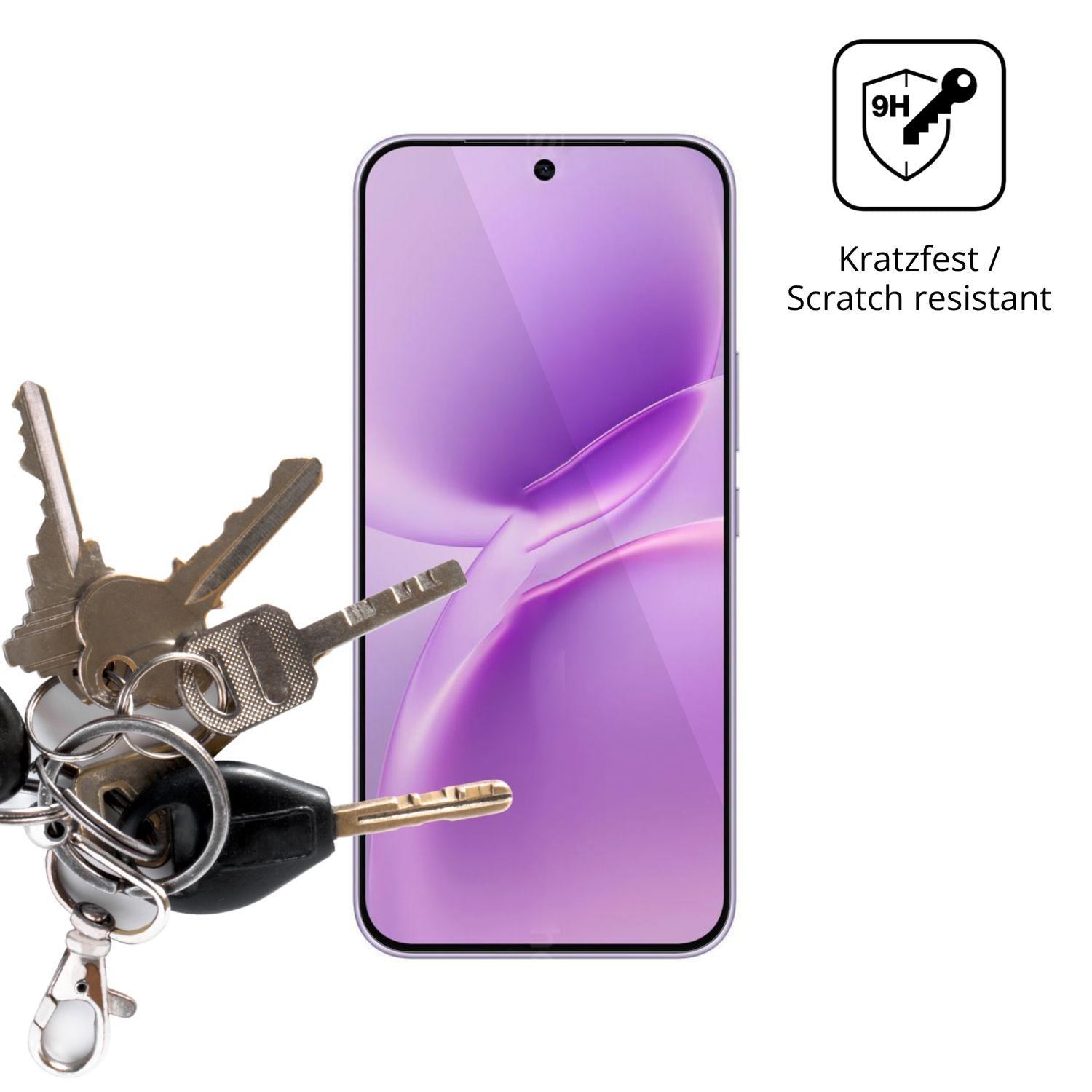 2x 9H Schutzfolie für Vivo V70 FE Panzerfolie (3)