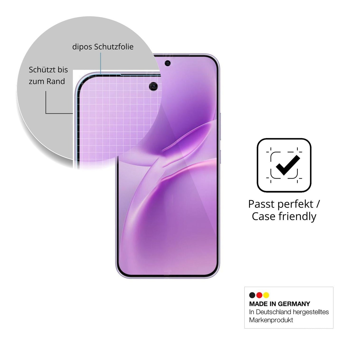 2x 9H Schutzfolie für Vivo V70 FE Panzerfolie (6)
