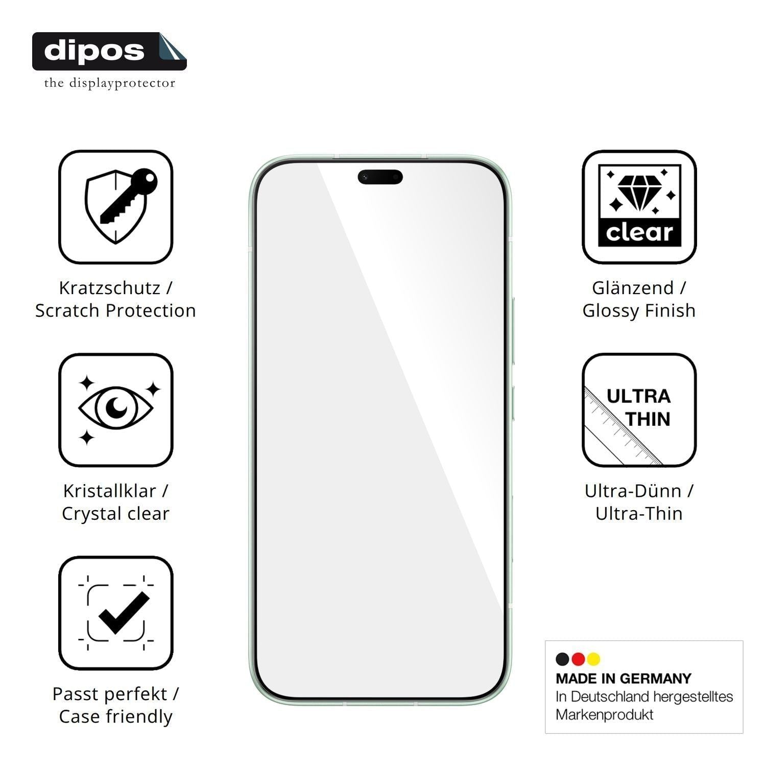 4x Schutzfolie klar für Honor 600 Lite Display-Sch (7)