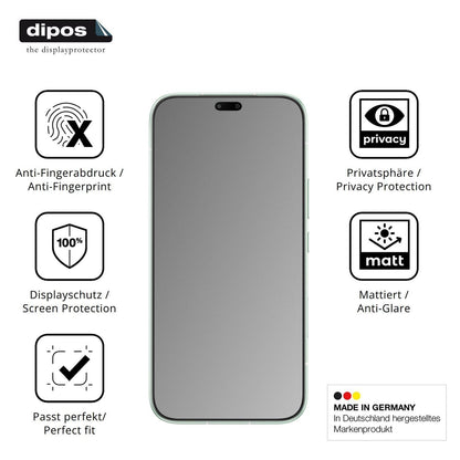 Blickschutzfolie für Honor 600 Lite matt Schutzfol (5)
