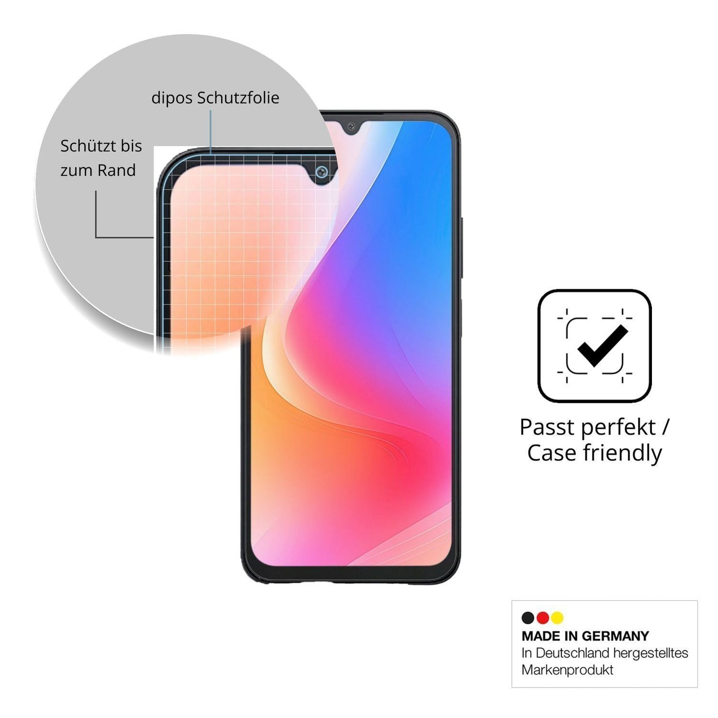 2x 9H Schutzfolie matt für Redmi A7 Pro 4G Panzerf (6)
