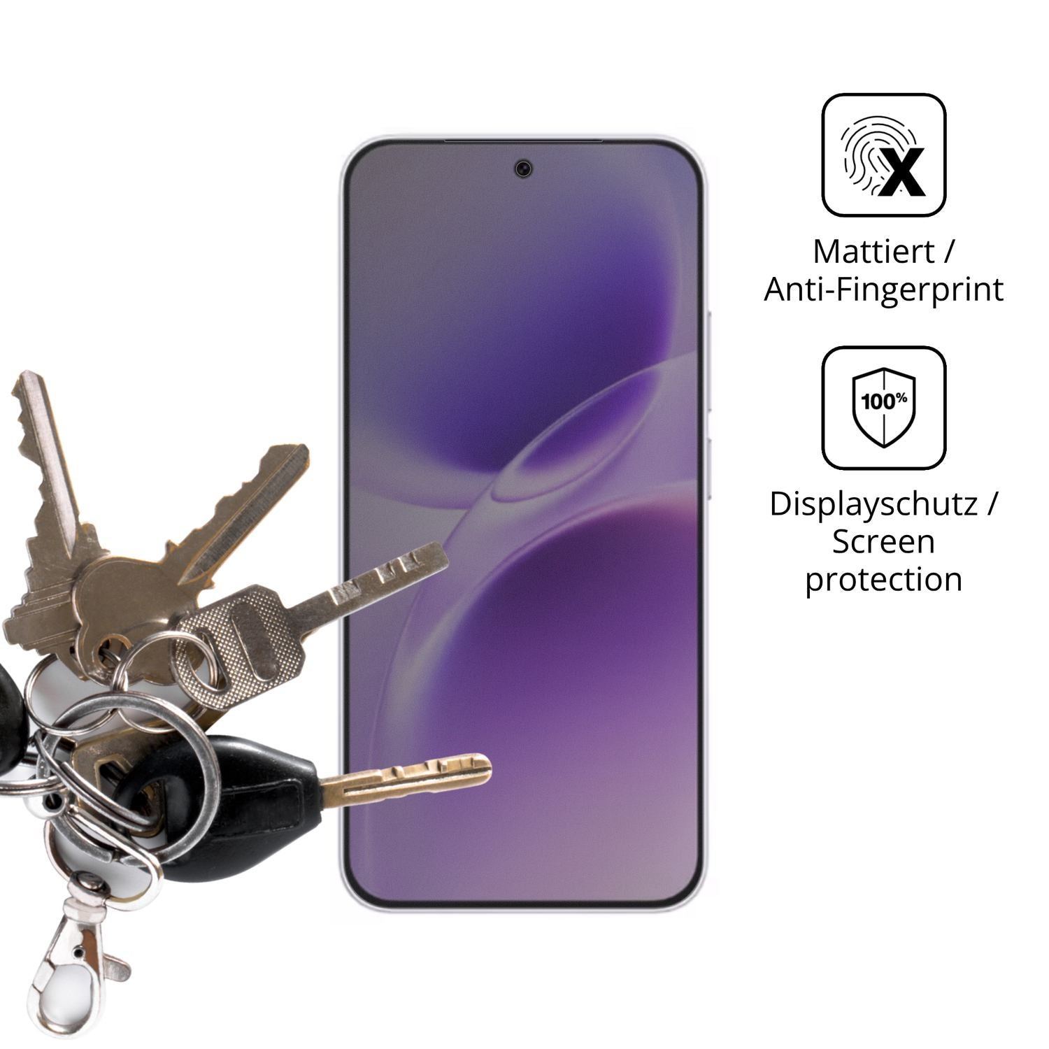 Blickschutzfolie für Vivo X300 FE matt Schutzfolie (3)