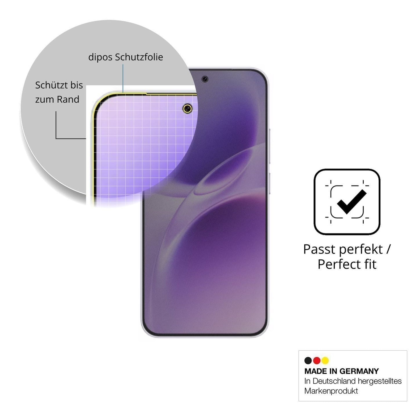 Blickschutzfolie für Vivo X300 FE matt Schutzfolie (4)