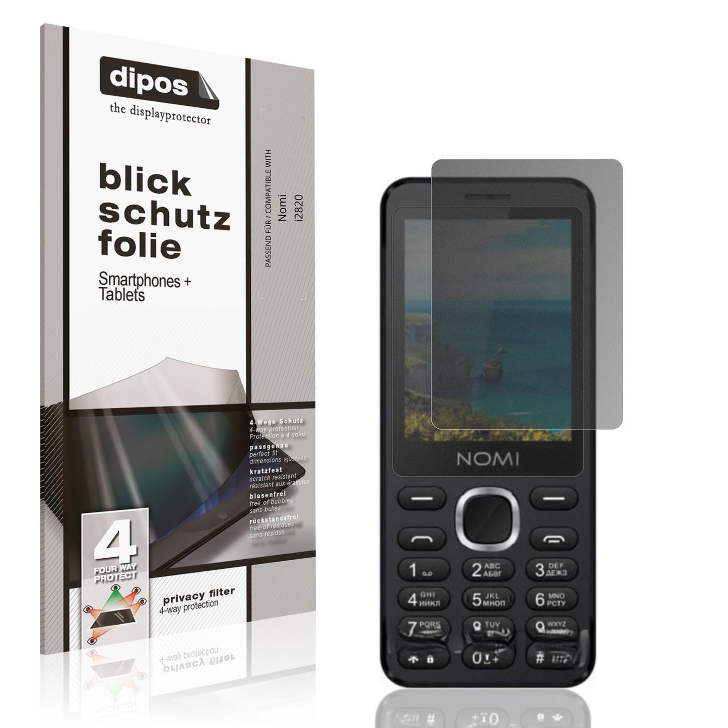 Blickschutzfolie für Nomi i2820 matt Schutzfolie P (1)