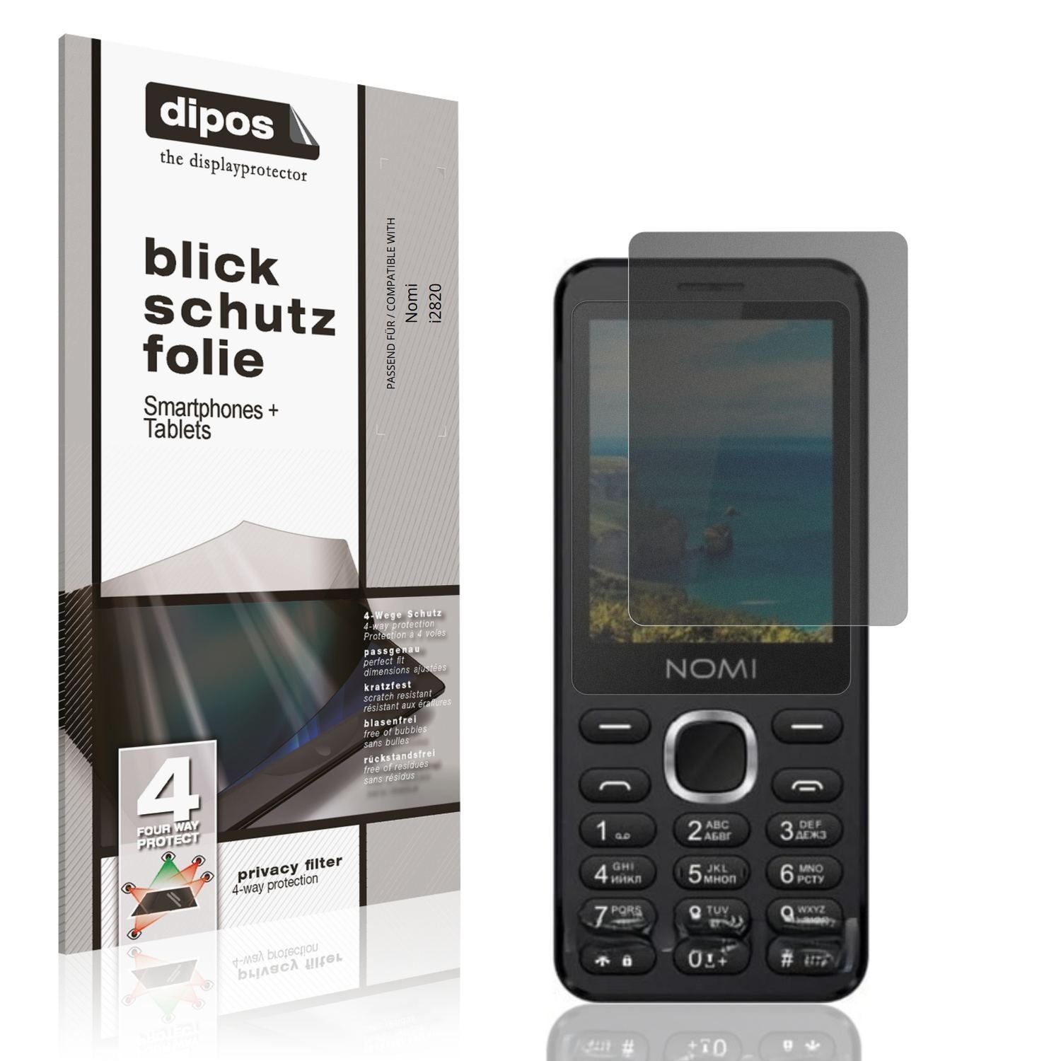 Blickschutzfolie für Nomi i2820 matt Schutzfolie P (1)