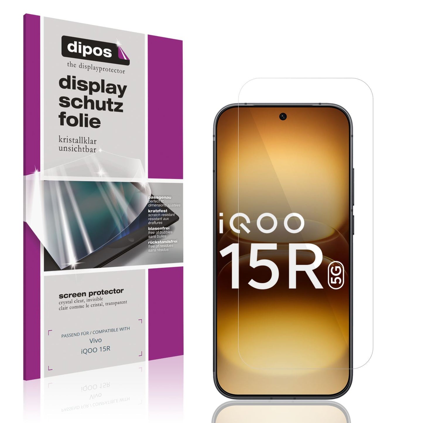 4x Schutzfolie klar für Vivo iQOO 15R Display-Schu (1)