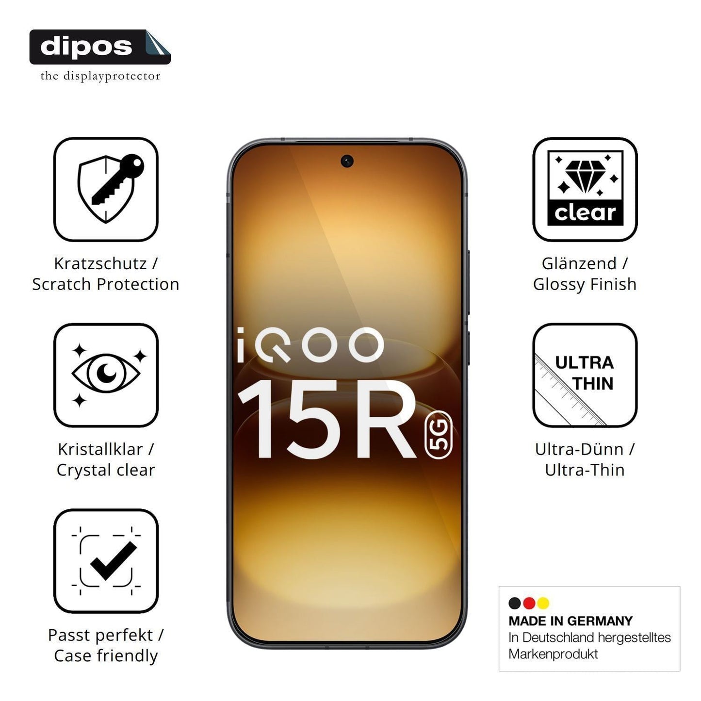4x Schutzfolie klar für Vivo iQOO 15R Display-Schu (7)
