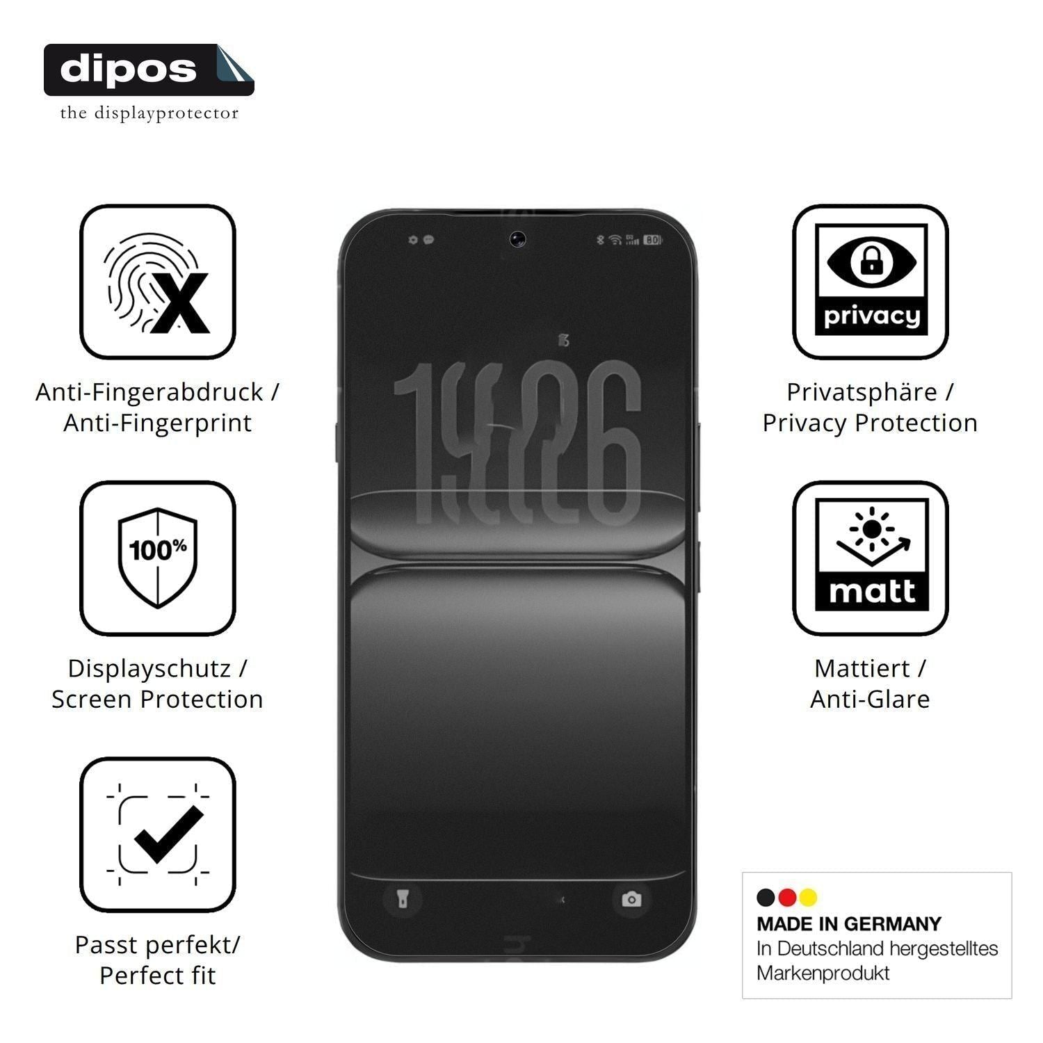 Blickschutzfolie für Infinix Note 60 Ultra matt Sc (5)