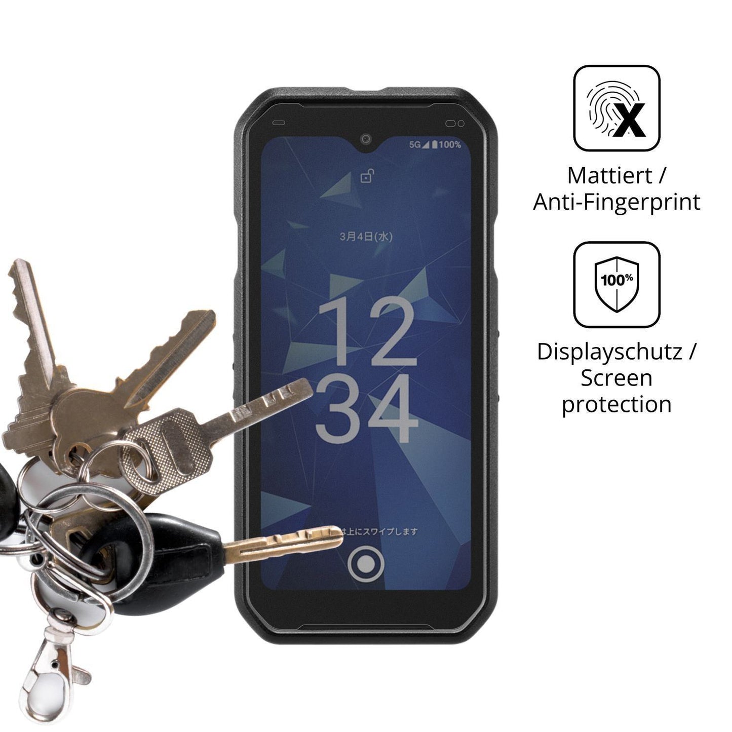 Blickschutzfolie für Kyocera DuraForce EX2 matt Sc (3)