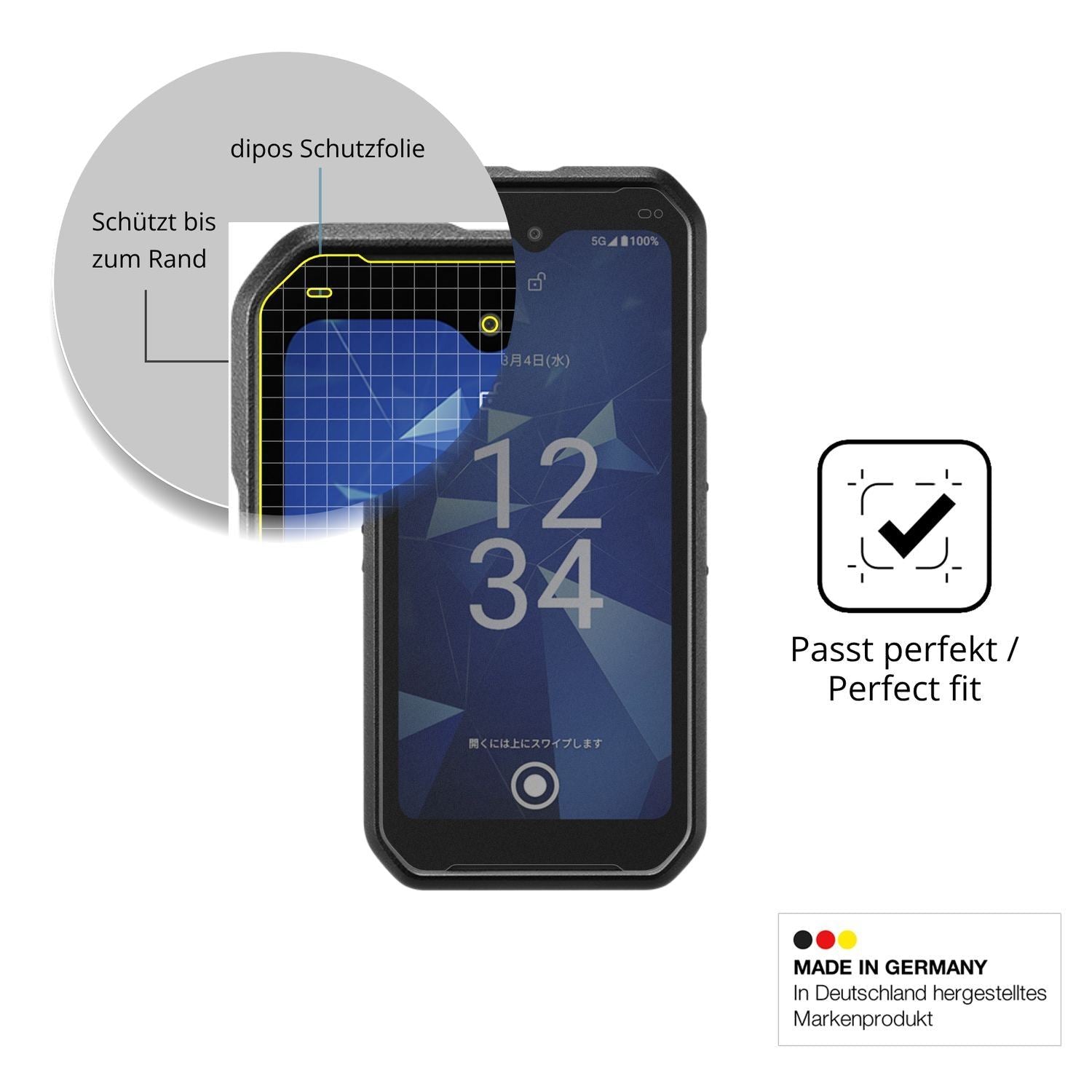 Blickschutzfolie für Kyocera DuraForce EX2 matt Sc (4)
